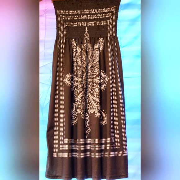 Pre Loved bathing suit cover up Purple Boho style - Picture 1 of 4